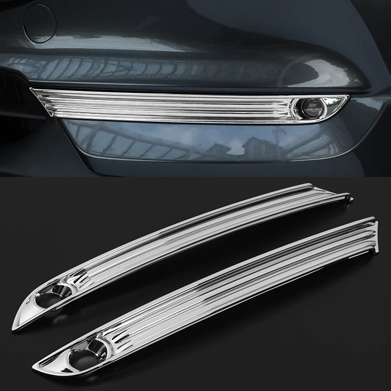 For-Mazda-CX5-CX-5-2017-2018-ABS-Chrome-Front-Fog-Light-Lamp-Eyebrow-Bumper-Eyelid (2)