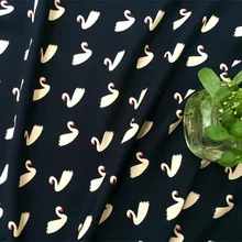 145 см x 100 см классический цвет маленький лебедь вискозная ткань высокой плотности одежды ткани, DIY одежда летняя рубашка, мягкая 200 г/м