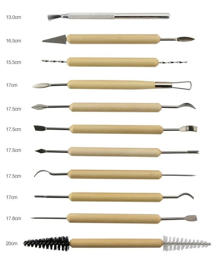 11 шт./компл. DIY гончарная глина billateral Нержавеющая сталь набор инструментов для глины