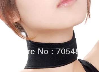 

free shipping by DHL 20pcs per lot Magnetic Therapy Neck Protection Spontaneous Heating tourmaline Headache Belt Neck Massager