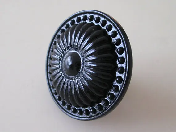 

Dresser Knobs Black / Drawer Pulls Knobs Handles / Cabinet Door Knobs Pull Handle / Rustic Furniture Knob Hardware