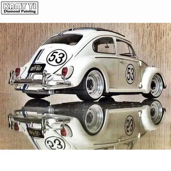 

5D-DIY-Diamond-embroidery-Classic-car-from-Volkswagen-complete-square-diamond-embroidery-stitch-diamond-painting-Beetle LK1
