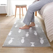 AOVOLL нейлоновые мягкие ковры с длинными волосами для гостиной, спальни, детской комнаты, ковры для дома, напольный коврик для двери, коврик для ванной комнаты, модный ковер
