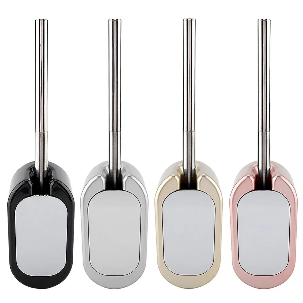 

Stainless Steel Handle Toilet Brush Set Home Hotel Bathroom Cleaning Tool Toilet Brush Holder Set Cleaning Brush