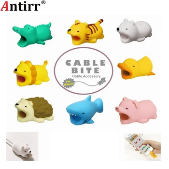 

Cable Management Protector Winder Cable Animal Bite Shaped Tiger Cable Dog Bite Shape Earphone Accessories
