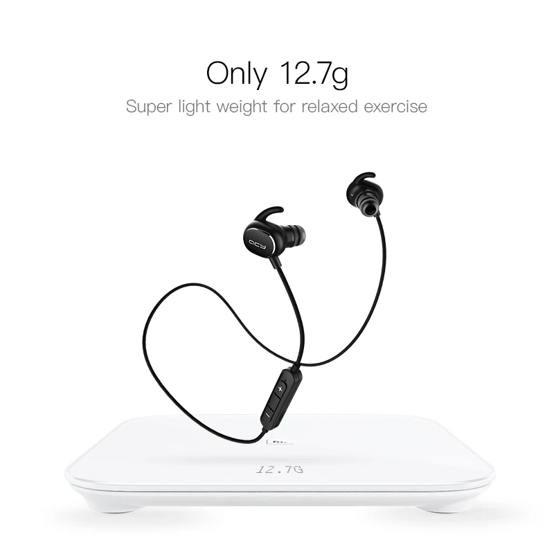 QCY QY19 Bluetooth Earphone Wireless Sweatproof Headset Sports Music Earbuds Bluetooth V4.1 Stereo Sound with Mic