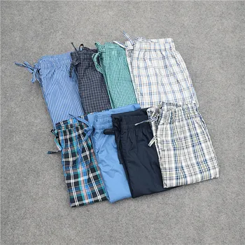 

Men's pants trousers Woven cotton High waist Long pants