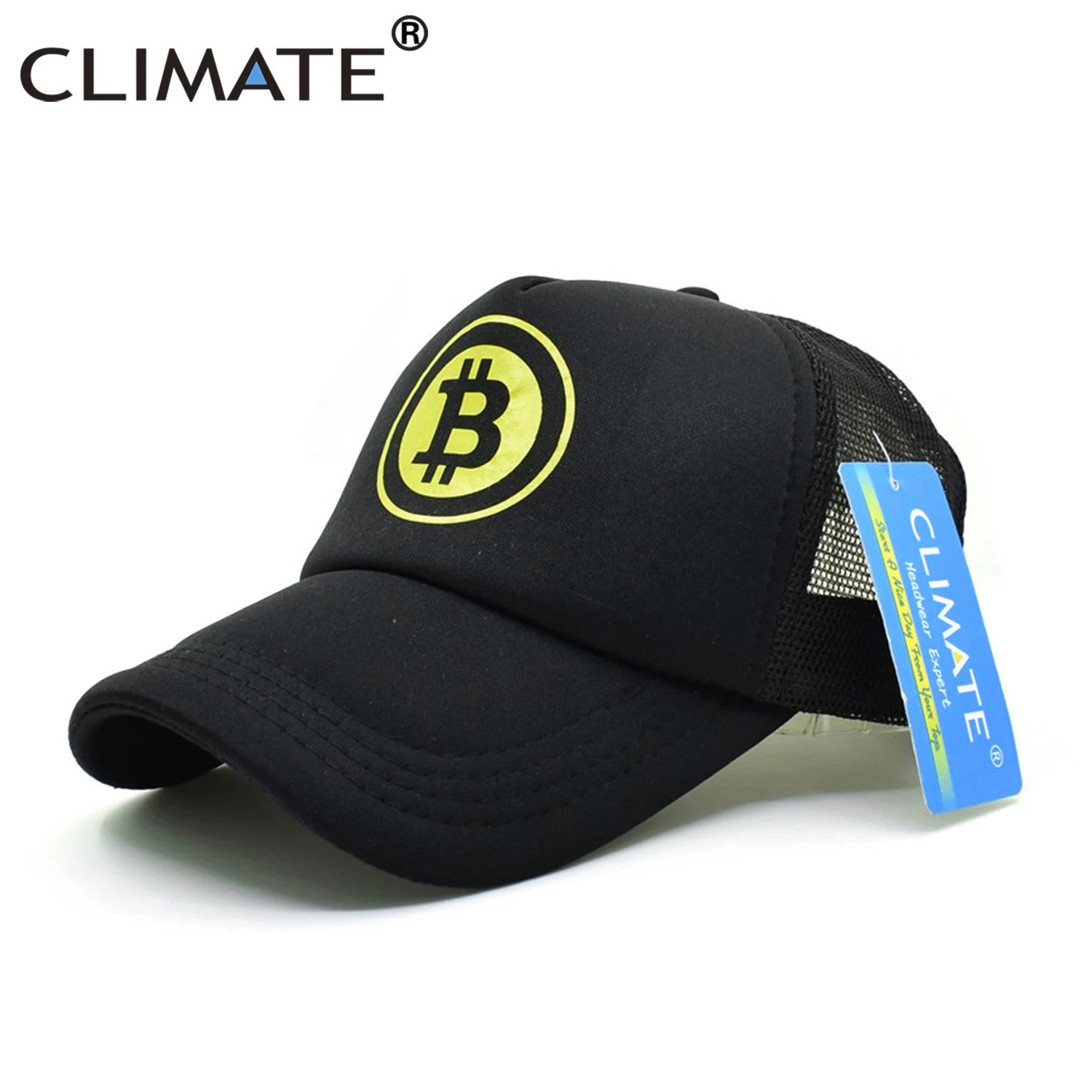 Климат Новый FunnyCoin Кепка Дальнобойщика шляпа мужчины женщины бит блокчейн