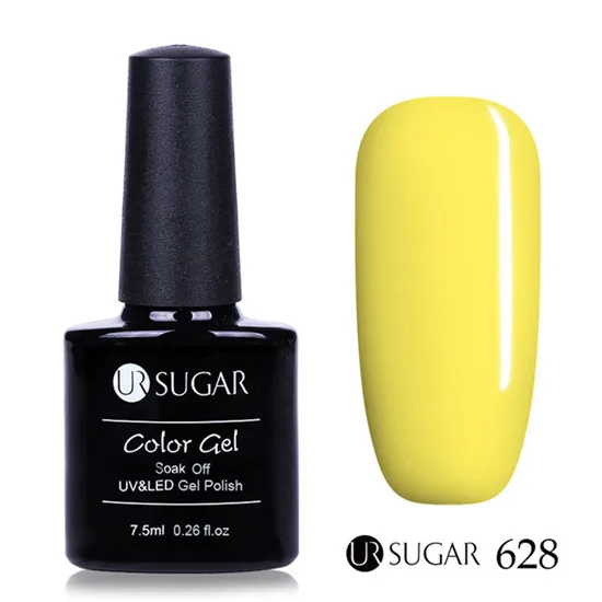 Ur Sugar 7,5 мл 112 цветная серия Гель-лак для ногтей долговечный Полупостоянный УФ светодиодный чистый лак для ногтей - Цвет: 628