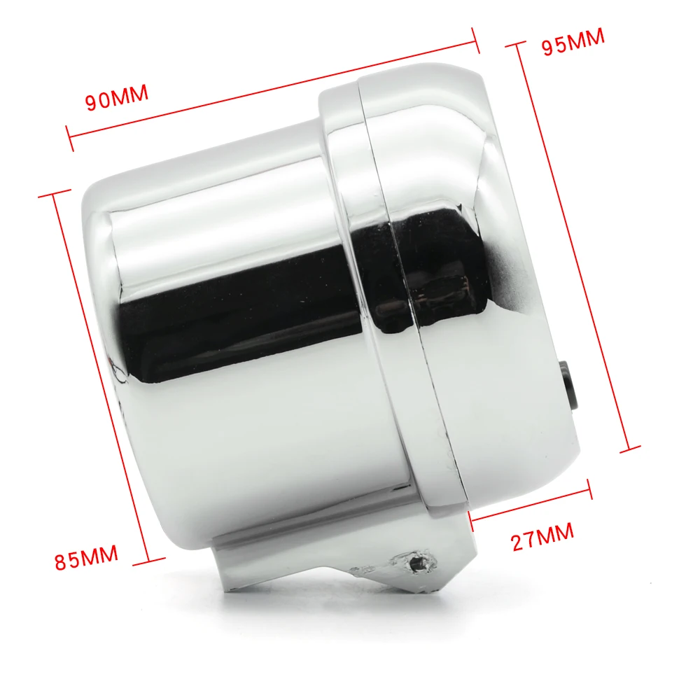 3,75 "мм 95 мм белый Электрический Тахометр RPM датчик с внутренней сдвиг света 4 6 8 цилиндры Chrome обод