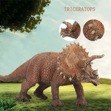 Динозавр модель игрушки Разноцветные Развивающие игрушки для детей динозавр модель Трицератопс динозавр подарки для детей F415