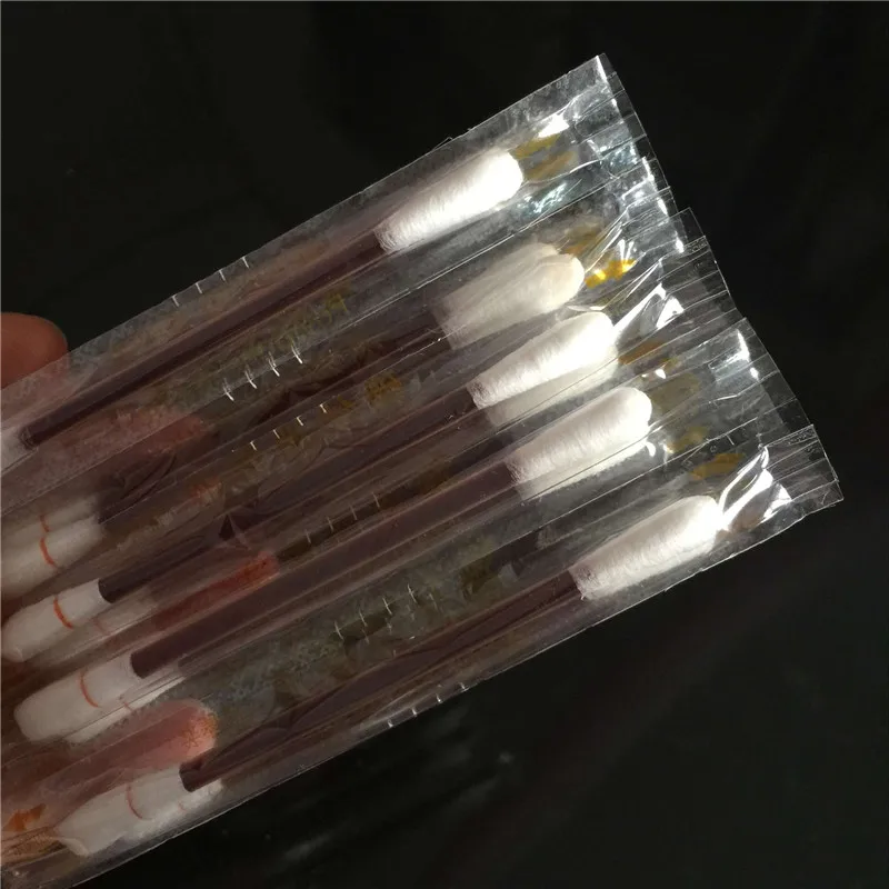 10pcs Infant umbilical cord care disposable medical iodine cotton stick