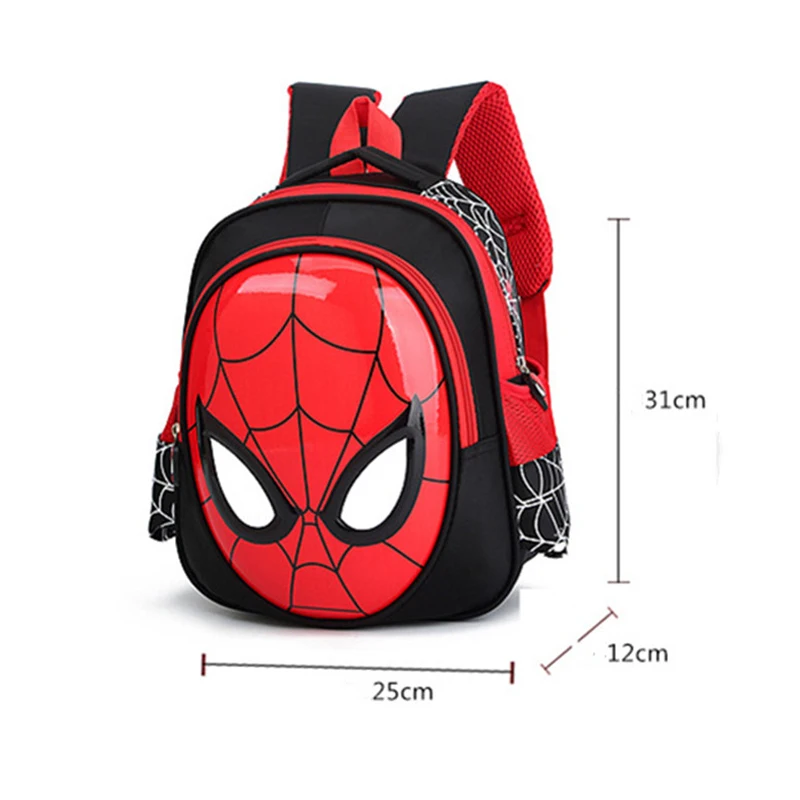  3D Spiderman backpack Super heroes school bag boy waterproof children bag 3-12 years - 33045243176