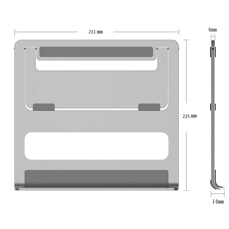 Складная Алюминиевая Подставка Для Ноутбука Держатель для ноутбука настольная док-станция кронштейн для охлаждения охлаждающая подставка для ноутбука