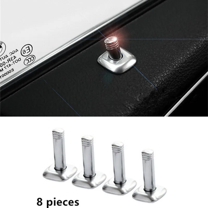 

1 set Chrome ABS Car Door Latch Cover Trim Interior Door Bolt Cover Sequins For BMW 5 series F10 2011-17