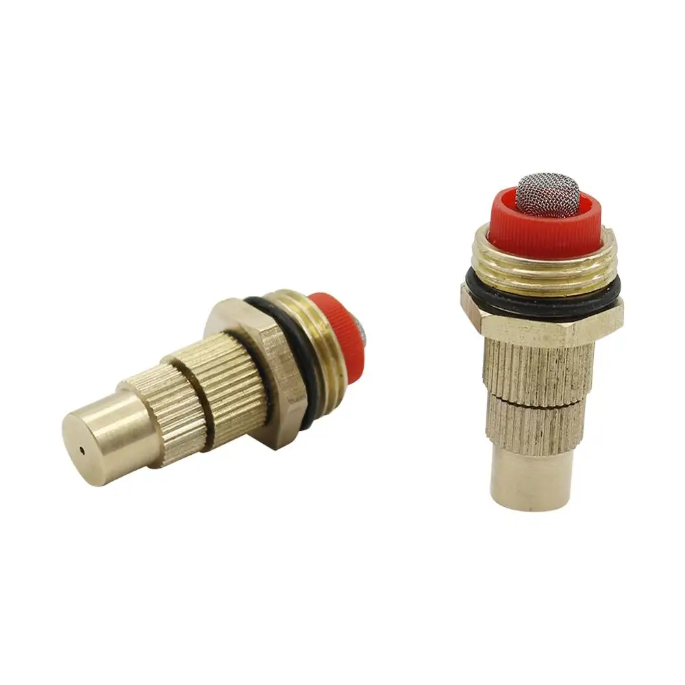 

3 Pcs Adjustable 1/2" External Thread Brass Spray Nozzles with Filter Garden Irrigation Misting Fog Atomization Sprinkler