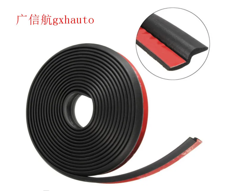 Z type Car door 3M glue soundproof Rubber seal strip Sound Insulation A