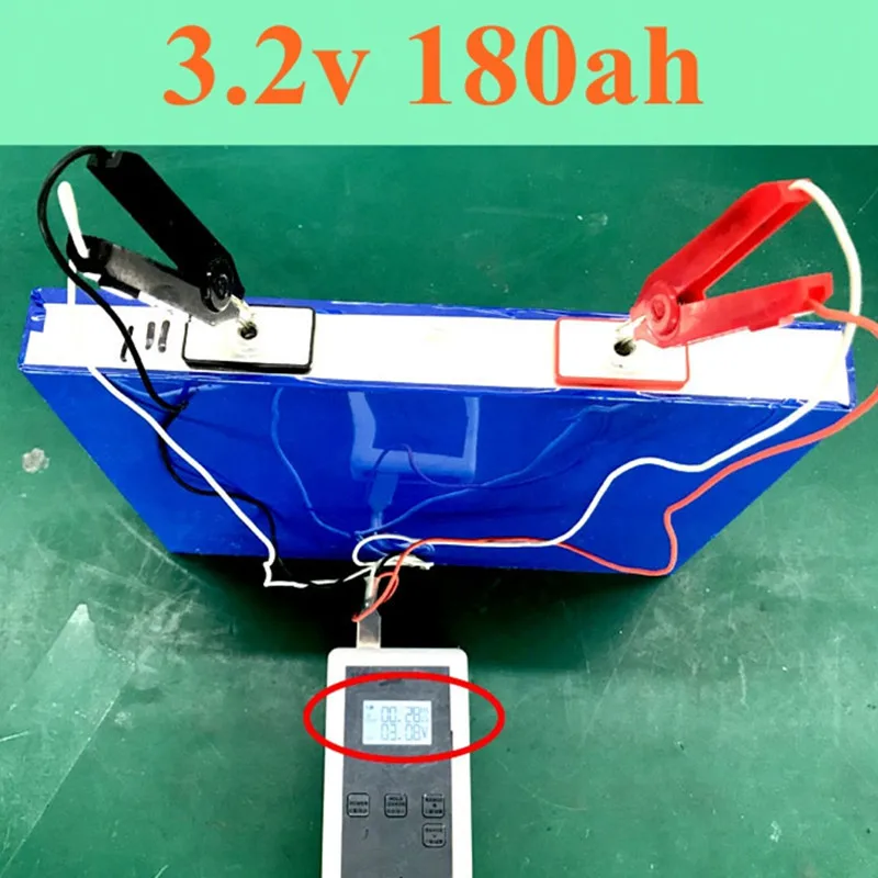 

3.2V LiFePO4 180Ah Continuous 3C 540A Discharge Max 5C 900A for 12V Solar Energy Storage Battery Pack Panel Solar Cells