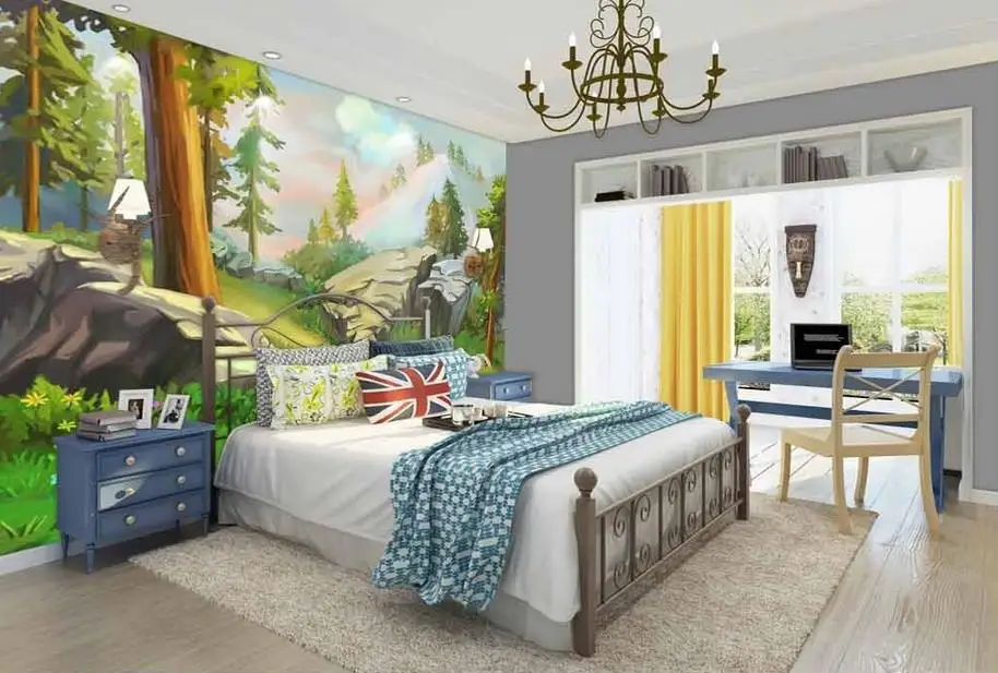 

customize 3d modern wall mural Villa Retro 3d wallpaper-walls nonwoven wallpaper 3d background photo wallpaper