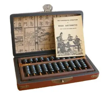 

Vintage Chinese Wooden Bead Arithmetic Abacus W. Instruction