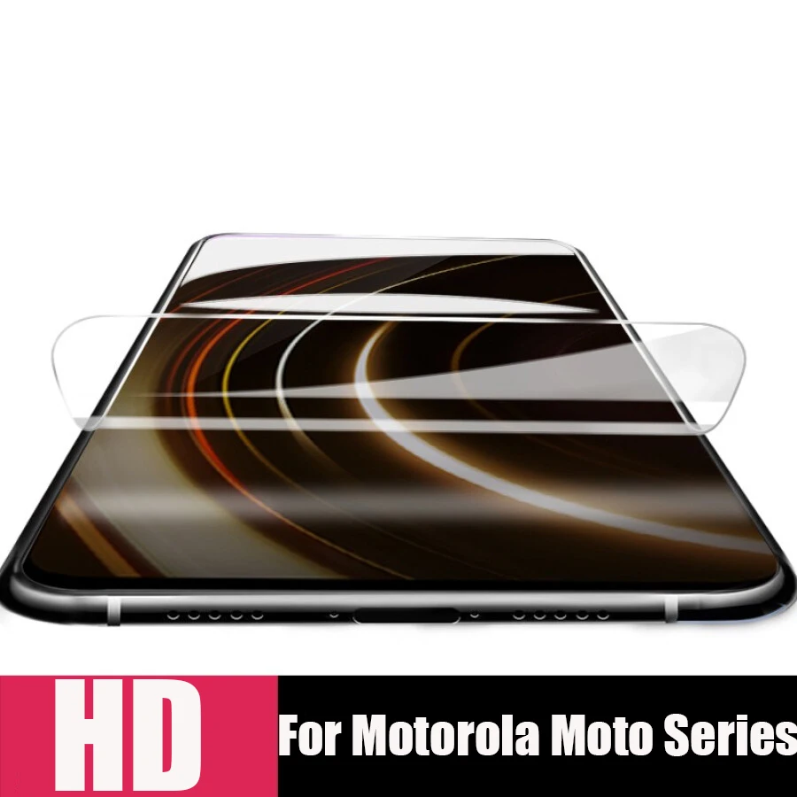 

3D Front Full Cover Screen Protector For Motorola Moto G7 G6 G5s Plus One G5 G5s Z3 Play Silicone Soft TPU Hydrogel Sticker Film