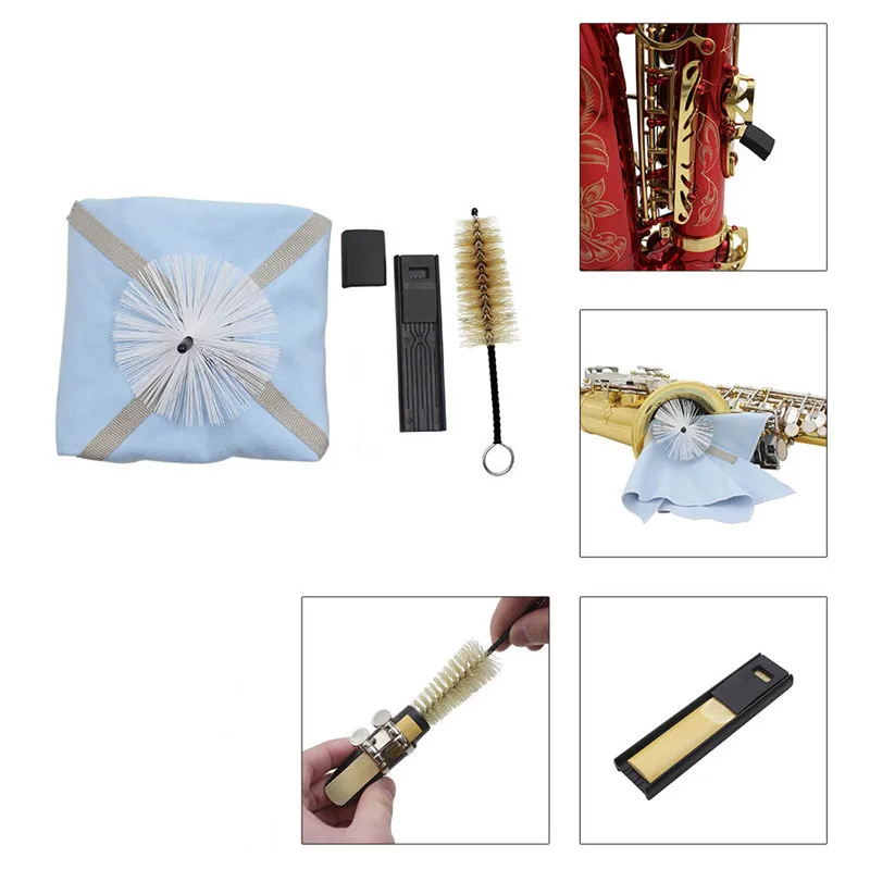 Buy Saxophone Cleaning Tool Kit Cleaning Cloth+Brush