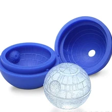 1 шт., лидер продаж, креативные силиконовые синие войны, Звезда смерти, круглый шар, ледяной куб, форма, поднос, пустынная Сфера, форма, сделай сам