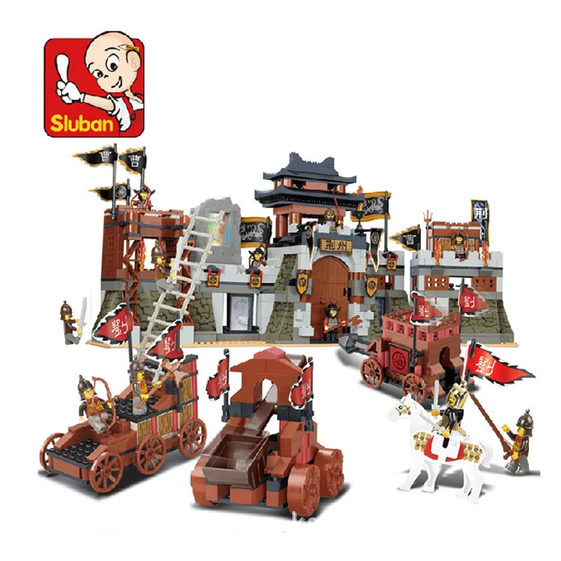 

SLUBAN Romance of the Three Kingdoms Battle of Jingzhou Building Block Set 3D Construction Brick Toys Educational Block