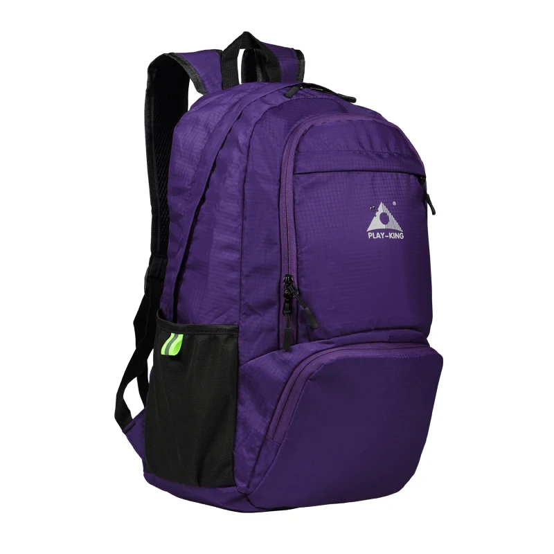 PLAYKING складной рюкзак для путешествий, водонепроницаемый мини рюкзак для путешествий для женщин и мужчин, сумка для Mochila Feminina, рюкзак для кемпинга, сумка - Цвет: Purple