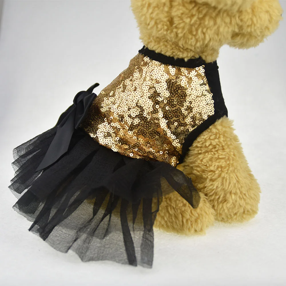 Милое шикарное платье-пачка с бантом для собак и щенков; роскошное платье принцессы для свадебной вечеринки; летняя одежда для собак и чихуахуа