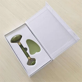 

Jade Facial Massage Roller Stone Massager Set For Women With Scraping Plate Beauty Care