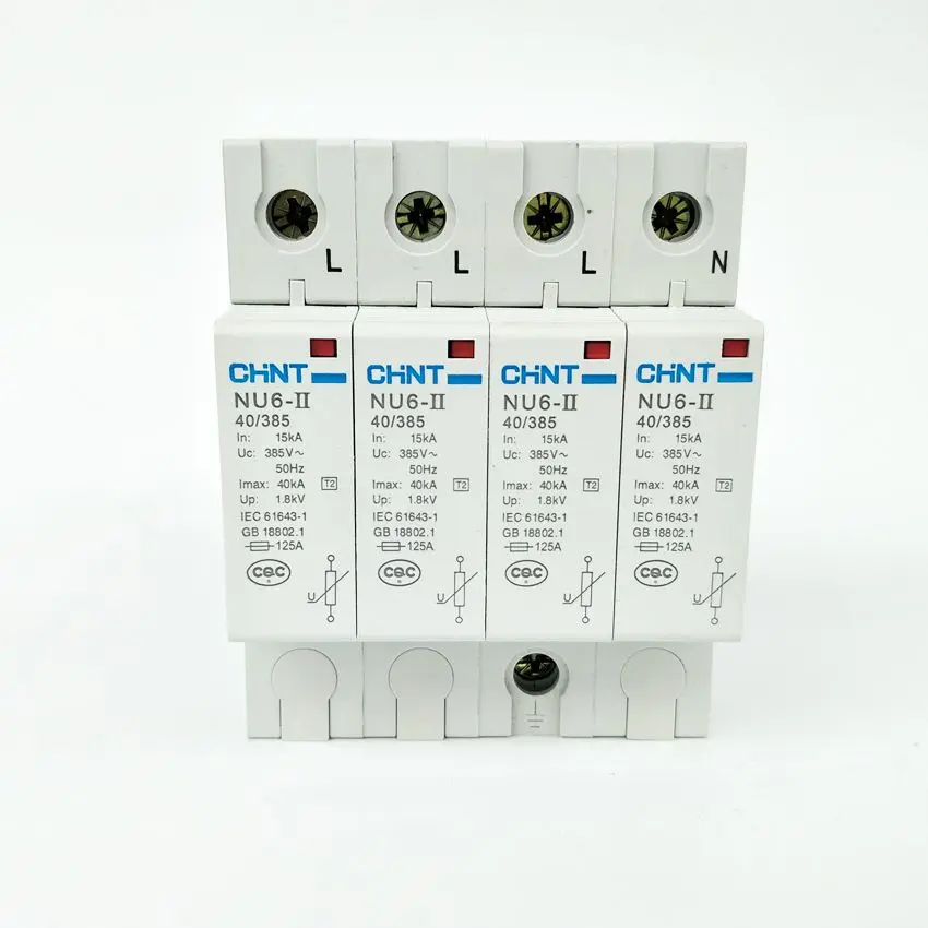 

CHINT NU6-II 4P 15-40KA 275V Low-voltage Surge Arrestor