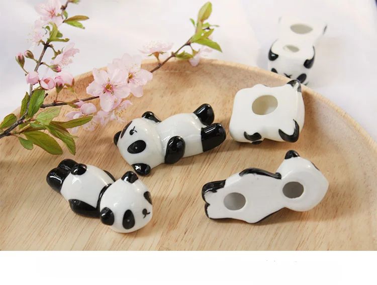Супер милая панда палочки для еды держатель Подарочная подставка уникальные маленькие украшения настольные аксессуары