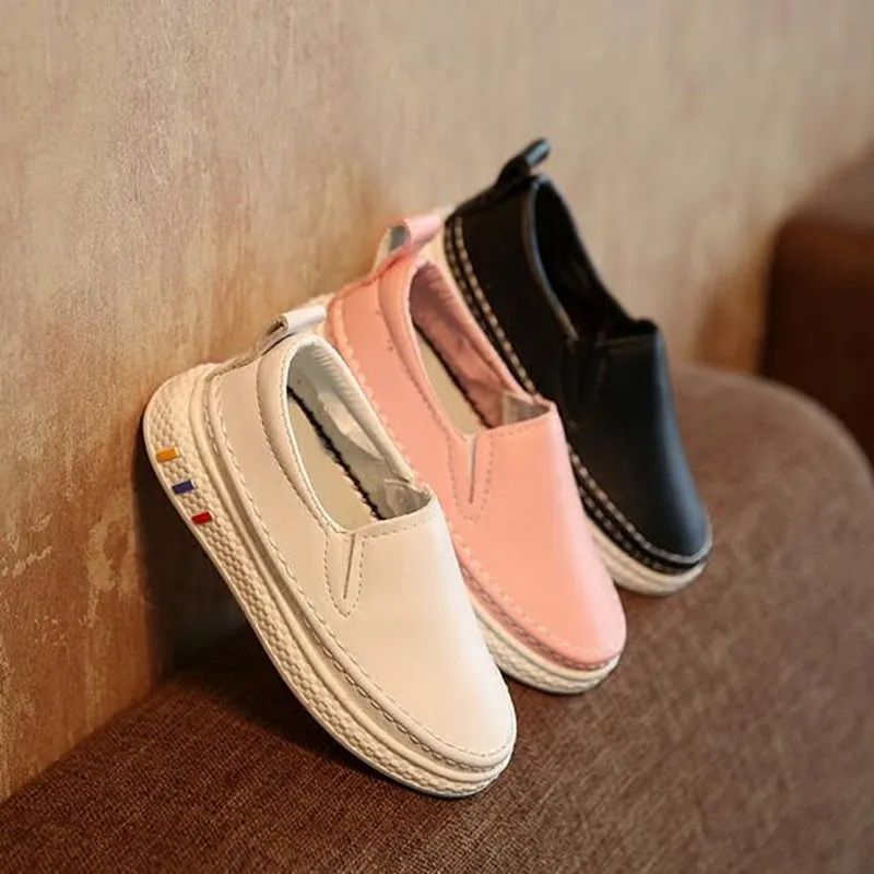 childrens leather vans