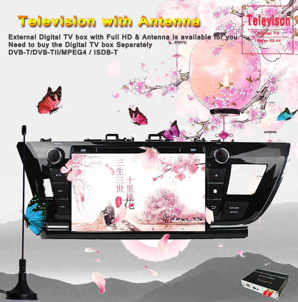 Best Octa Core 1024*600 Ram 4GB Android 9.0 car dvd for toyota corolla 2013 2014 2015 2016 car radio gps player head unit navigation 9