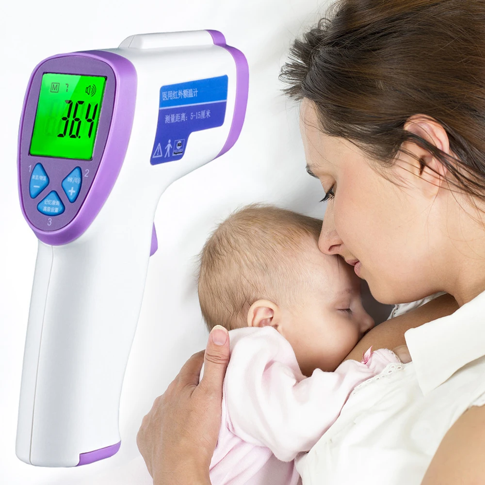 

Baby Electronic Termometro Gun Home Infrared Forehead Digital Thermometer Portable Non-contact Body Temperature Measure Machine