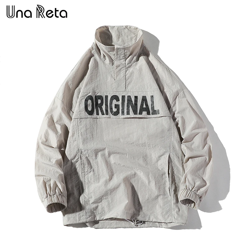 

Una Reta Man Jacket New Arrivals Streetwear pullover Jacket Tracksuit Casual Men's Coat printing Hip Hop Loose Jackets Mens