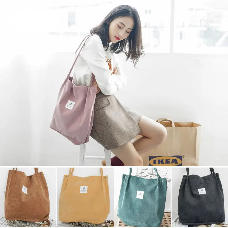 Tote Shoulder Bag Recycle Womens Handbags Print Linen Tote Bag Shoulder Bag Travel Handbag for Women