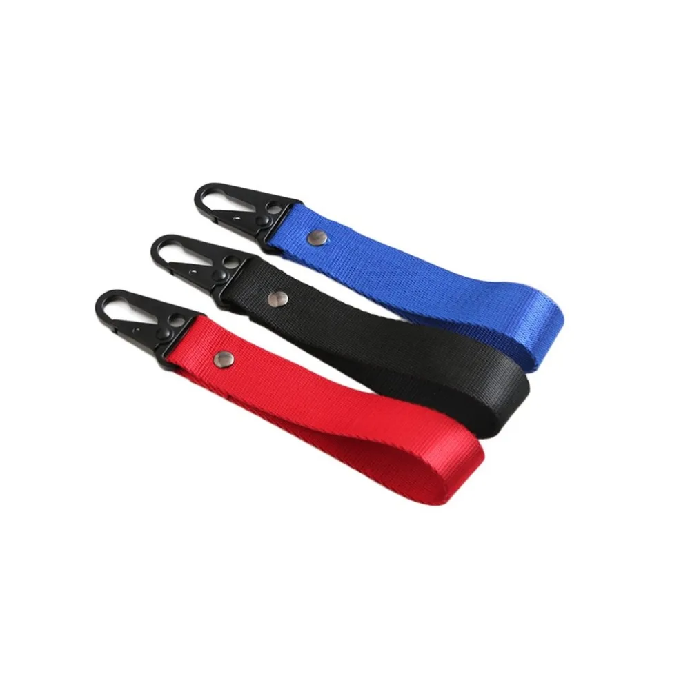 

1 PC Universal Car Keychain Lanyard Hanging Strap Key Rope with Clip Buckle Quick Release Key Chain Ribbon Webbing Strap Durable