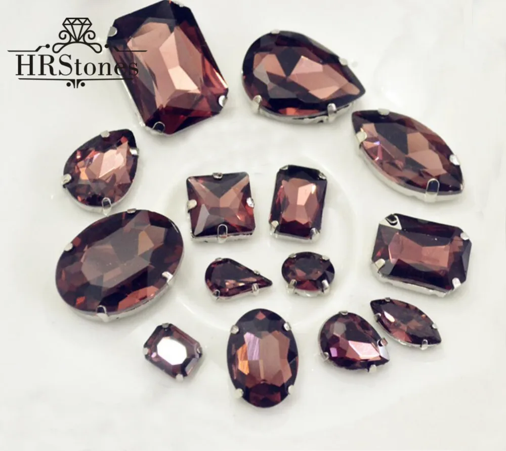 

Claw Rhinestones Water Drop Burgundy Strass Rivoli 8mm 8x13mm 10x14mm 13x18mm Sewing Evening Dresses Decorative Rhinestones