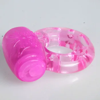 2pcs finger Ring Vibrator high elastic Silicon penis Vibrating clit massager Cockring,toy Sex Toys,Adult Products for men 3