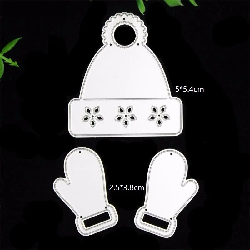 

KSCRAFT Christmas Hat Gloves Metal Cutting Dies Stencils for DIY Scrapbooking/photo album Decorative Embossing DIY Paper Cards