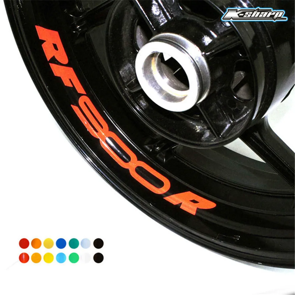 

8 X CUSTOM INNER RIM DECALS WHEEL Reflective STICKERS STRIPES FIT For SUZUKI RF 900R RF900 R RF900R
