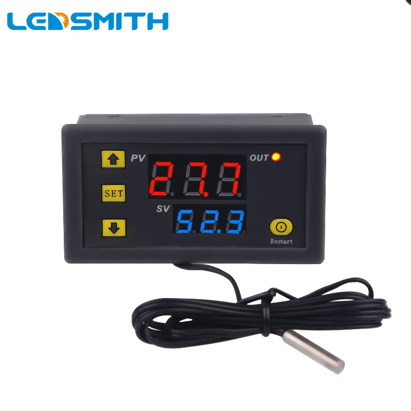 W3230 12V Thermostat Temperaturregelung Schalter Regler Thermometer LED KIT 