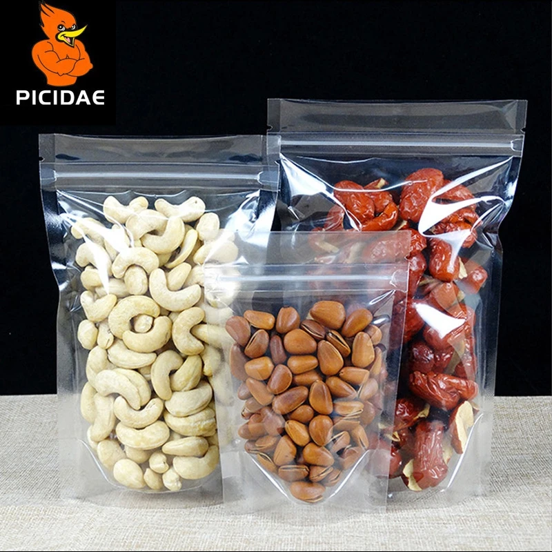 Details about   New Stand Up Zip Pouch Clear Plastic Lock Packaging Bags Resealable Storage Bags