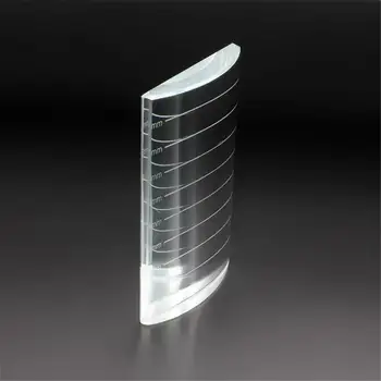 

New Eyelash Extension Tool U-Shaped Curved Scale Crystal Glass Pallet Stone For Eyelashes Extension For Beauty Tool