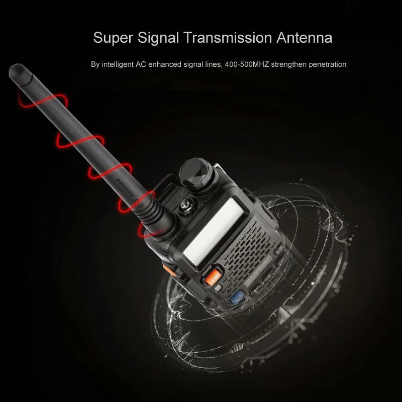 50 шт./лот UV5R Baofeng УФ-5R Двухстороннее Радио Dual Band Vhf/uhf Трансивер Fm-радио SOS Яркий Фонарик + наушники