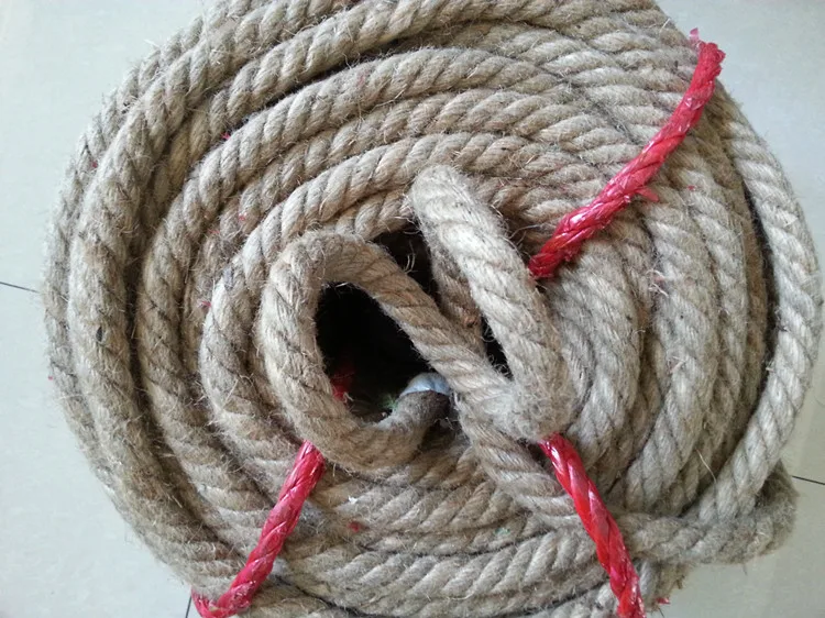 Natural jute rope twine 16 mm thick rope Stair adornment hemp rope Guardrail twine ropes