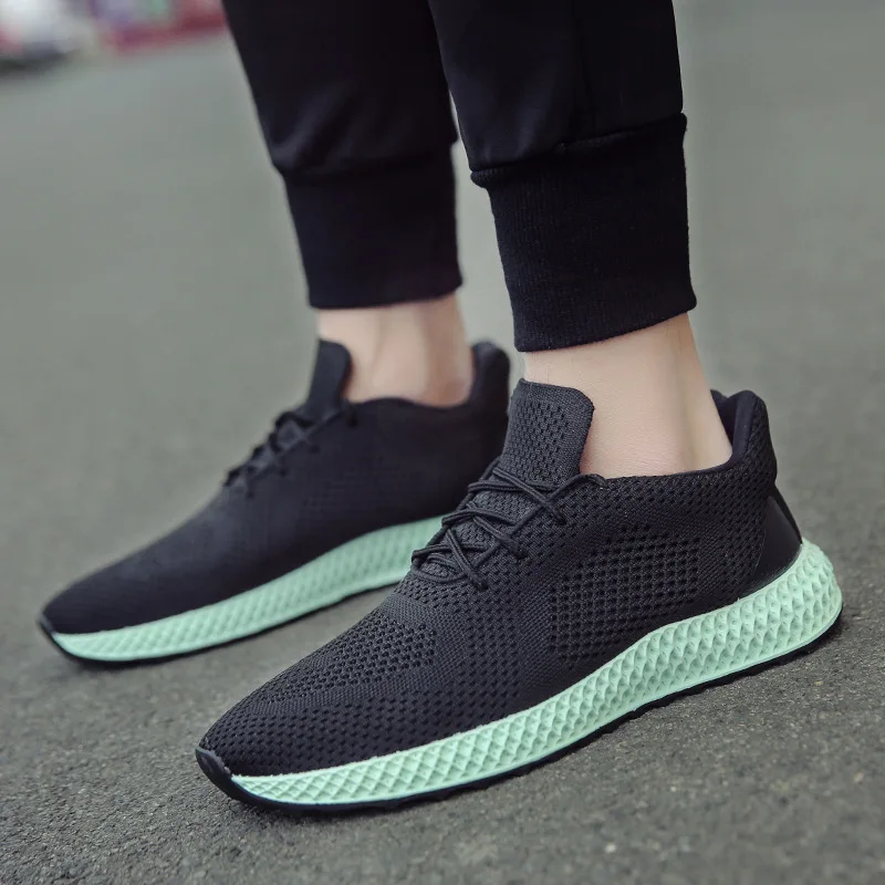 

2019Men's sneakers, sneakers, walking shoes, wear-resisting, light-weight, fashionable shoes, running lace shoes