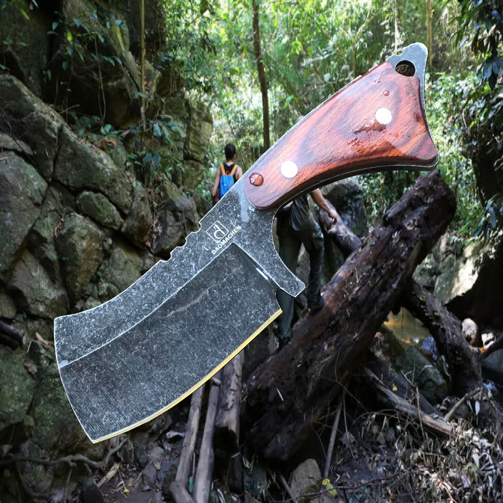Тактический охотничий нож DAOMACHEN, походные ножи для выживания, многофункциональный инструмент для дайвинга и лезвие для мытья камня, маленький кухонный нож